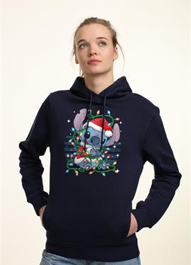 LILO & STITCH XMAS LIGHTS - пуловер с капюшоном