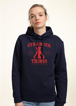 STRANGER THINGS ST COLLEGIATE - пуловер с капюшоном