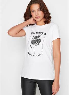 'WILDFLOWER' SLOGAN - футболка print