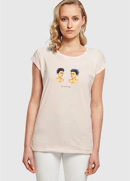 FRIDA KAHLO THE TWO FRIDAS EXTENDED SHOULDER TEE - футболка print