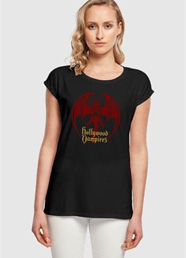 HOLLYWOOD VAMPIRES BAT LOGO - футболка print