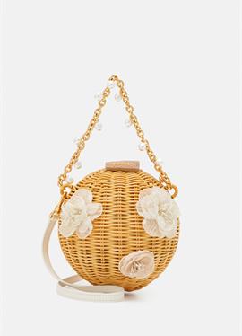 BRIDAL EMBELLISHED WICKER BOUQUET LANTERN CROSSBODY - сумка