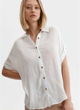 Z KRÓTKIM RĘKAWEM - блузка рубашечного покроя