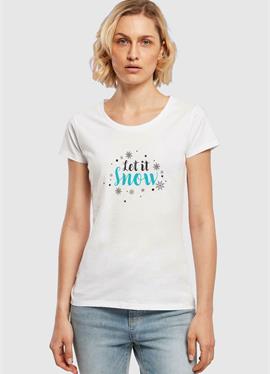 LET IT SNOW BASIC TEE - футболка print