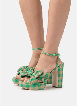 NATALIA PLEATED - сандалии на высоком каблуке