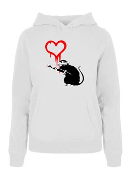 LOVE RAT - пуловер с капюшоном