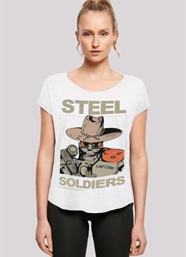 RETRO GAMING STEEL SOLDIERS - футболка print