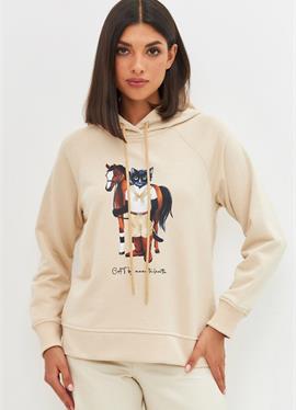 CAT CASUAL - пуловер с капюшоном