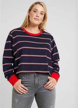 LADIES шорты DYED SKATE STRIPE - футболка с длинным рукавом Urban Classics Curvy