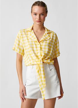 FRONT BOND DETAIL шорты SLEEVE - блузка рубашечного покроя