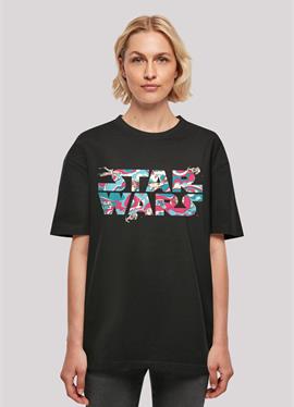 STAR WARS WAVY SHIP LOGO - футболка print
