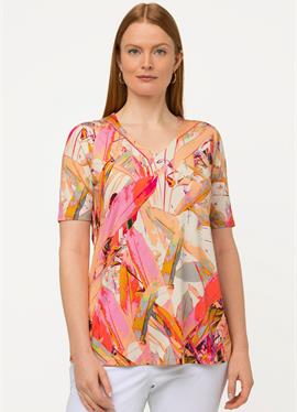 FEATHER шорты SLEEVE V-NECK SLINKY - футболка print