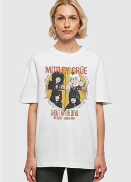 MOTLEY CRUE - SATD VINTAGE OVERSIZED BOYFRIEND TEE - футболка print