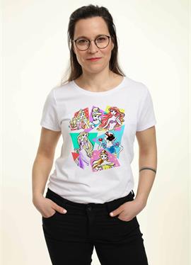 DISNEY PRINCESSES NEON POP - футболка print