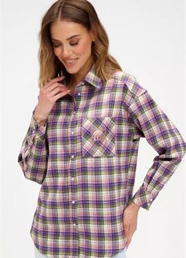 CHECKED - блузка рубашечного покроя