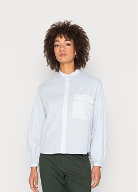 BLOUSE LONG SLEEVE STAND UP COLLAR - блузка