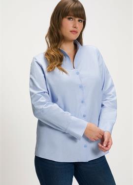 OXFORD WEEFSEL KELKKARAAG LANGE MOUWEN - блузка рубашечного покроя