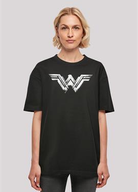 DC COMICS WON DER WOMAN DISTRESSED LOGO - футболка print