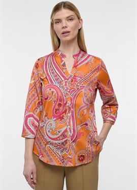 Блузка туника - стандартный крой - блузка рубашечного покроя