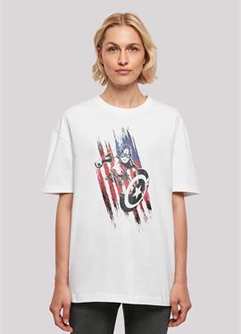 MARVEL AVENGERS CAPTAIN AMERICA STREAKS - футболка print