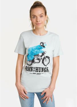 SESAMSTRASSE KRÜMELMONSTER MOTORRAD - футболка print
