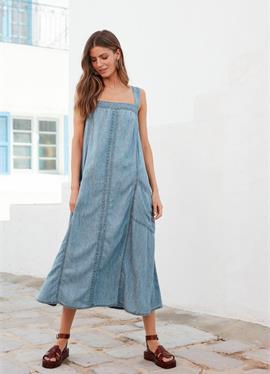 TENCELÂ„¢ LINEN BLEND SUMMER MAXI DRESS - джинсовое платье
