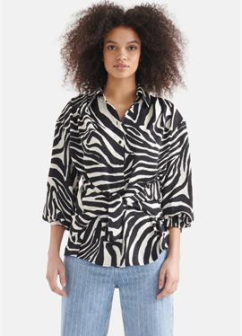 Зебра PRINT - блузка рубашечного покроя