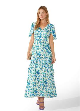 DAPHNE FLORAL FRILL - макси-платье