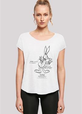 LOONEY TUNES BUGS BUNNY WHITE BELLY - футболка print