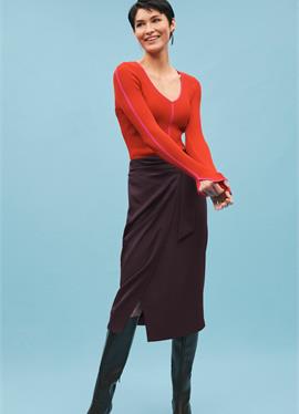 TIPPED V-NECK KNITTED топ - кофта