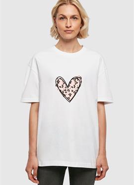 VALENTINES DAY LEOPARD HEART - футболка print