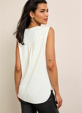 WRAP FRONT SLEEVELESS BLOUSE - блузка