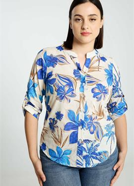 CHEM COL MOA PRINT FLEURS+PALMES - блузка рубашечного покроя