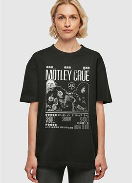 MOTLEY CRUE - TOKYO SHOUT OVERSIZED BOYFRIEND TEE - футболка print