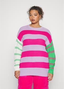 CARPETRA MIX STRIPE O NECK - кофта