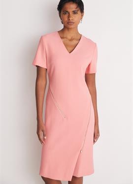 V-NECK DRESS WITH ZIP DETAILS - платье