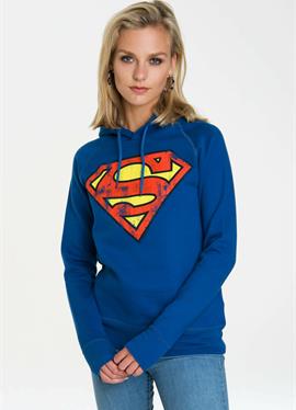 Пуловер с капюшоном SUPERMAN-LOGO - пуловер с капюшоном