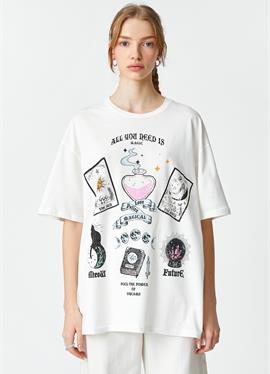 CREW NECK шорты SLEEVE OVERSIZED - футболка print