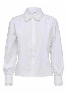 BRODERIE ANGLAISE - блузка рубашечного покроя