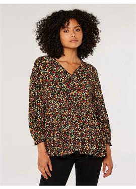 OVERSIZED DITSY FLORAL - блузка