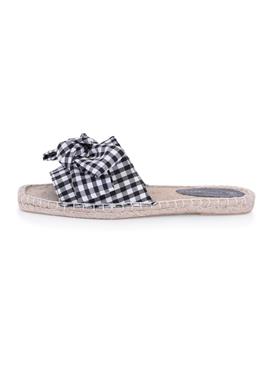 FOOTWEAR GINGHAM BOW FRONT SQUARE TOE ESPADR - шлепанцы flach