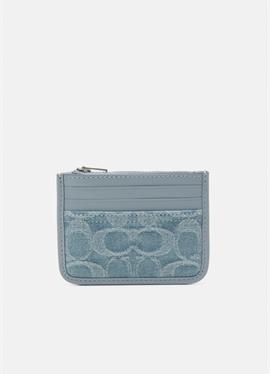 WASHED SIGNATURE ZIP CARD CASE - кошелек