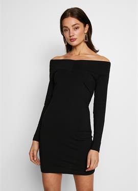 BASIC - OFF-SHOULDER MINI LONG SLEEVES DRESS - платье