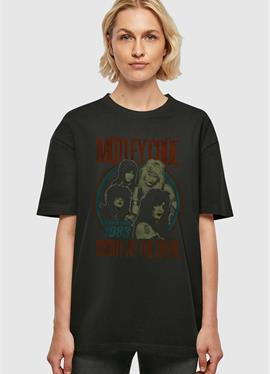 MOTLEY CRUE - SATD TOUR 1983 OVERSIZED BOYFRIEND TEE - футболка print