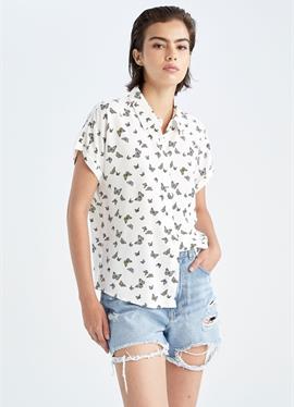 Стандартный крой - блузка рубашечного покроя DeFacto