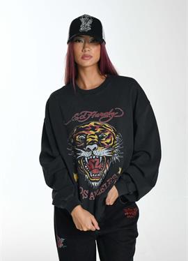 TIGER-VINTAGE-ROAR RELAXED CREW NECK - толстовка