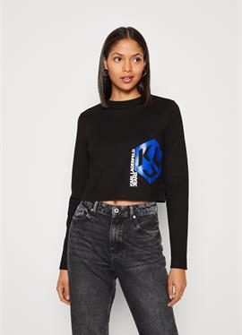 MONOGRAM CROPPED TEE - футболка с длинным рукавом