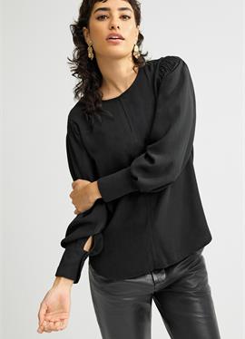 LONG SLEEVE KEYHOLE BLOUSE - блузка