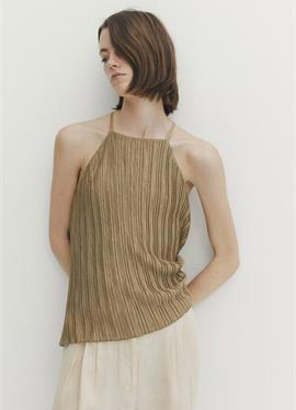 PLEATED STRAPPY - топ