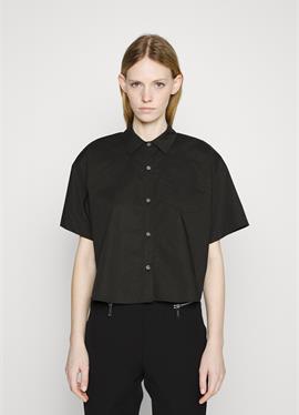 CROP - блузка рубашечного покроя